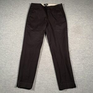 J.Crew Pants Womens 2‎ Black Martie Bi-Stretch Slim Ankle Side Zip Work Dressy